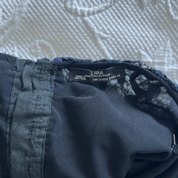 Zara Navy Blue Halter Top Blouse - Picture 8 of 9